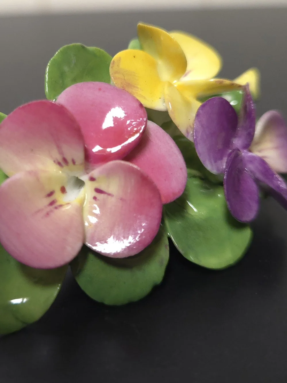Cara China Staffordshire Pansies